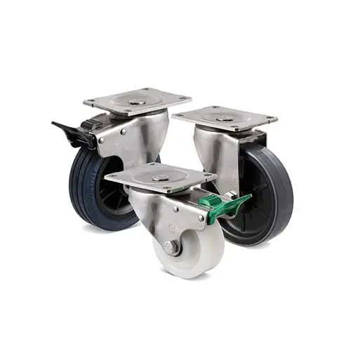 Stainless steel castors