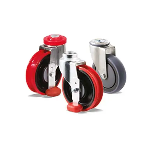 Supermarket trolley & travelator castors