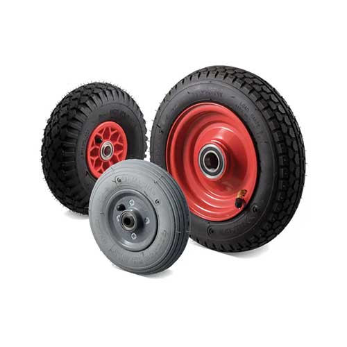 Pneumatic wheels