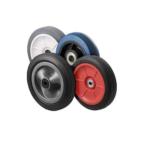 Soft rubber castors